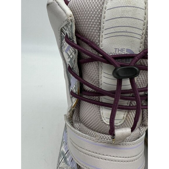 The North Face Girls Winter Snow Boots Size 4 Gray Toggle Waterproof Outdoors - Picture 9 of 16